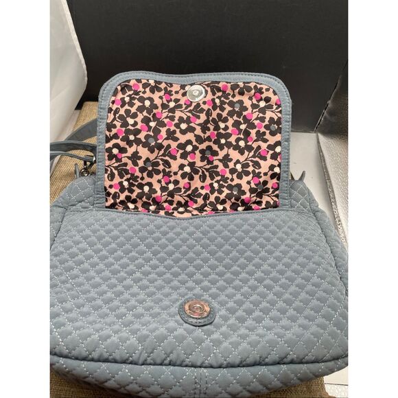 Vera Bradley Set Crossbody Bag and Wallet Gray RFID Adjust Strap - Picture 10 of 16